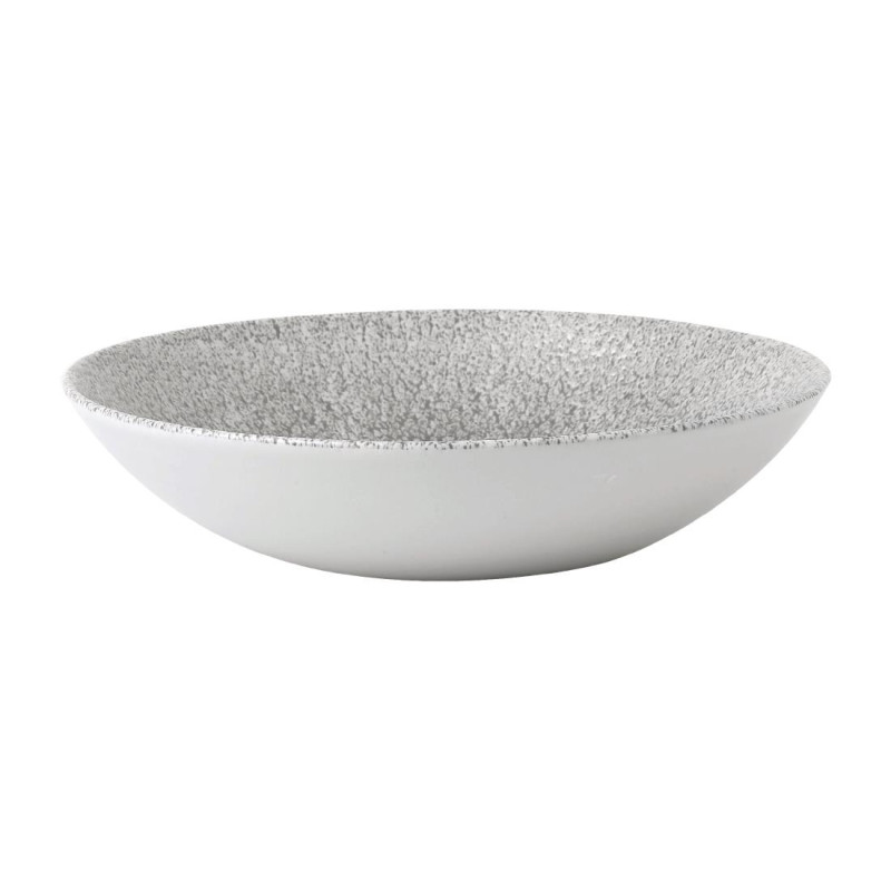 Assiettes coupes rondes Churchill Raku Evolve Jasper Grey 182mm (Lot de 12)
