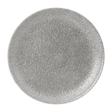 Assiettes rondes Churchill Raku Jasper Grey Evolve 217mm (Lot de 12)
