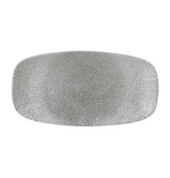 Assiettes oblongues Churchill Raku Jasper Grey 298x152mm (Lot de 12)