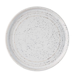 Assiettes Plates Rondes Olympia Cavolo Blanc Moucheté 180mm (Lot de 6)