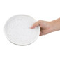 Assiettes Plates Rondes Olympia Cavolo Blanc Moucheté 180mm (Lot de 6)