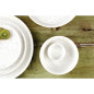 Assiettes Plates Rondes Olympia Cavolo Blanc Moucheté 180mm (Lot de 6)