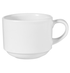 Tasses empilables Churchill White 227ml (Lot de 12)