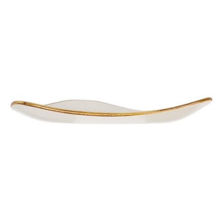 Assiettes triangulaires Churchill  Stonecast Barley White Lotus 265mm (Lot de 12)