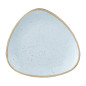 Assiettes triangulaires Churchill Stonecast Duck Egg Lotus 265mm (Lot de 12)