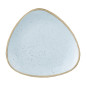 Assiettes triangulaires Churchill Stonecast Duck Egg Lotus 192mm (Lot de 12)