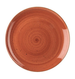 Assiettes avec rebord Churchill  Stonecast Spiced Orange Evolve 324mm (Lot de 6)