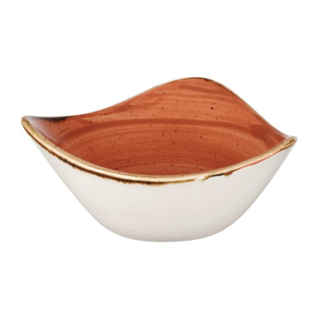 Bols triangulaires Churchill Stonecast Spiced Orange Lotus 153mm (Lot de 12)