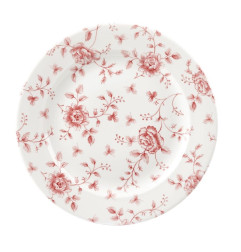 Assiettes Churchill  Rose Chintz Cranberry 276mm (Lot de 6)