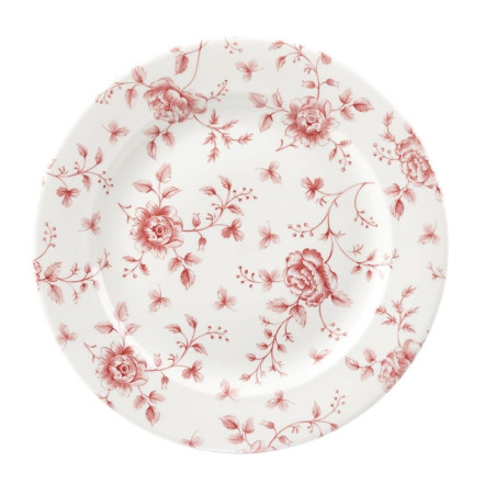 Assiettes Churchill  Rose Chintz Cranberry 276mm (Lot de 6)
