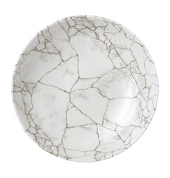 Assiettes coupes rondes Studio Prints Kintsugi Agate Grey 248mm (Lot de 12)