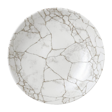 Assiettes coupes rondes Studio Prints Kintsugi Agate Grey 248mm (Lot de 12)
