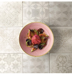 Assiettes coupes rondes Churchill Stonecast Petal Pink 248mm (Lot de 12)