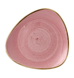 Assiettes triangulaires Churchill Stonecast Petal Pink 229mm (Lot de 12)