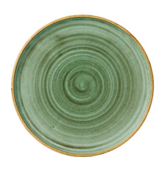 Assiettes avec rebord Churchill Stonecast Samphire Green 260mm (Lot de 6)