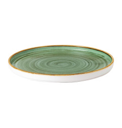 Assiettes avec rebord Churchill Stonecast Samphire Green 260mm (Lot de 6)