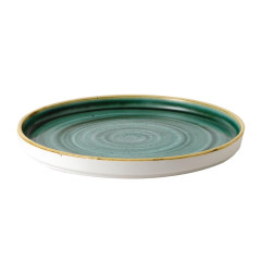 Assiettes avec rebord Churchill Stonecast Samphire Green 210mm (Lot de 6)