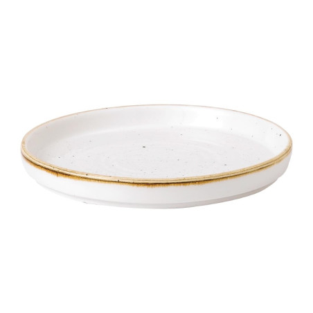 Assiettes avec rebord Churchill Stonecast Barley White 157mm (Lot de 6)