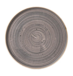 Assiettes avec rebord Churchill Stonecast Peppercorn Grey 275mm (Lot de 6)