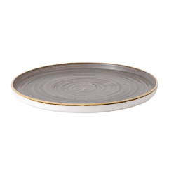 Assiettes avec rebord Churchill Stonecast Peppercorn Grey 275mm (Lot de 6)
