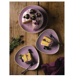 Assiettes coupes rondes Churchill Stonecast Lavender Evolve 220mm (Lot de 12)