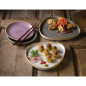 Assiettes coupes rondes Churchill Stonecast Lavender Evolve 220mm (Lot de 12)