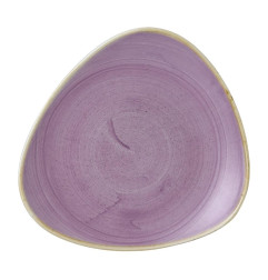 Assiettes triangulaires Churchill Stonecast Lavender Lotus 228mm (Lot de 12)