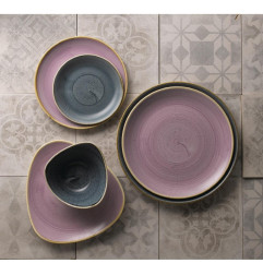 Assiettes triangulaires Churchill Stonecast Lavender Lotus 228mm (Lot de 12)