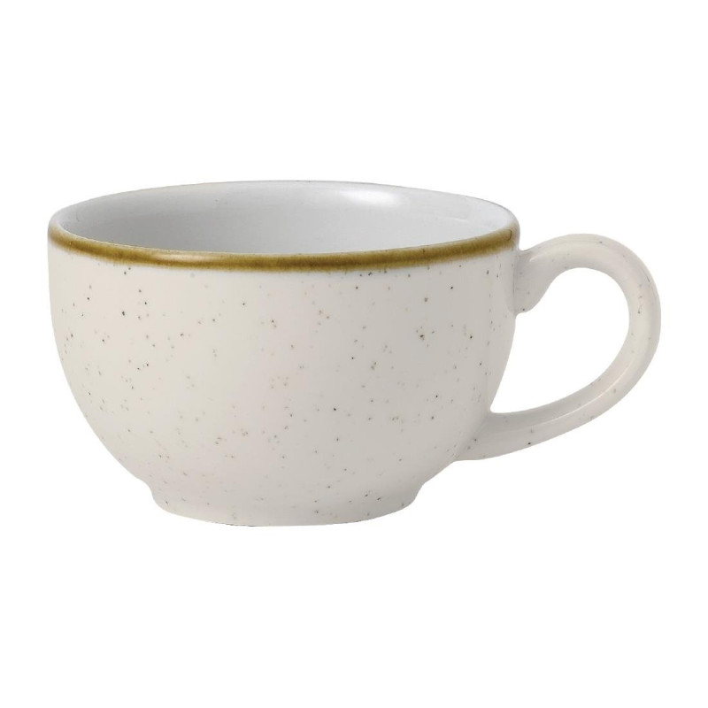 Tasses à cappuccino Churchill Stonecast Barley White 170ml (Lot de 12)