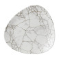 Assiettes triangulaires Churchill Studio Prints Kintsugi Agate Grey Lotus 254mm (Lot de 12)