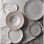 Assiettes triangulaires Churchill Studio Prints Kintsugi Agate Grey Lotus 177mm (Lot de 12)
