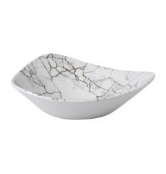 Bols triangulaires Churchill Studio Prints Kintsugi Agate Grey Lotus 228mm (Lot de 12)