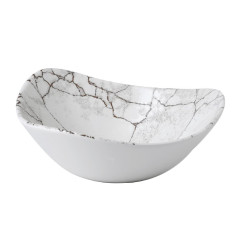 Bols triangulaires Churchill Studio Prints Kintsugi Agate Grey Lotus 177mm (Lot de 12)