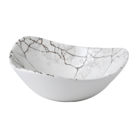 Bols triangulaires Churchill Studio Prints Kintsugi Agate Grey Lotus 177mm (Lot de 12)