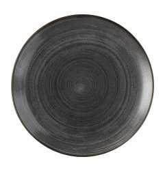 Assiettes rondes Churchill Stonecast Raw Evolve Black 286mm (Lot de 12)