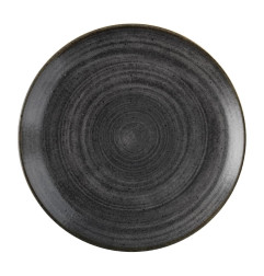 Assiettes rondes Churchill Stonecast Raw Evolve Black 260mm (Lot de 12)