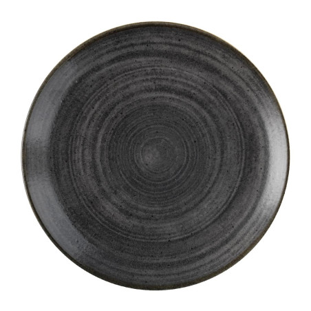 Assiettes rondes Churchill Stonecast Raw Evolve Black 260mm (Lot de 12)