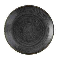 Assiettes rondes Churchill Stonecast Raw Evolve Black 165mm (Lot de 12)