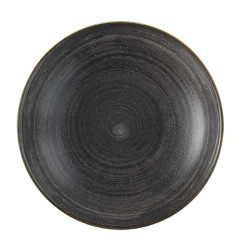 Assiettes coupes rondes Churchill Stonecast Raw Evolve Black 248mm (Lot de 12)
