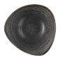 Bols triangulaires Churchill Stonecast Raw Lotus Black 178mm (Lot de 12)