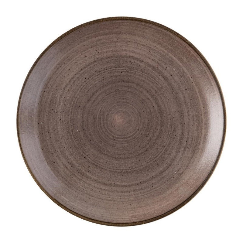 Assiettes avec rebord Churchill Stonecast Raw Evolve Brown 286mm (Lot de 12)