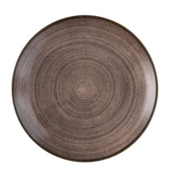 Assiettes avec rebord Churchill Stonecast Raw Evolve Brown 260mm (Lot de 12)