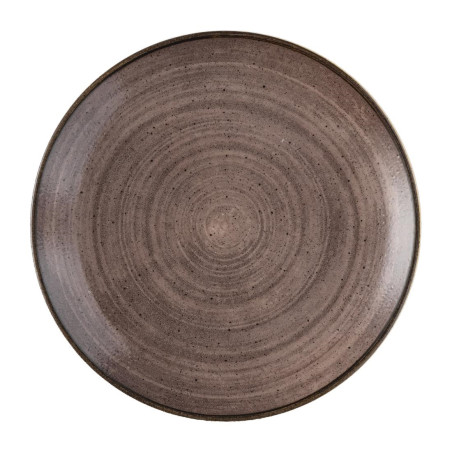 Assiettes avec rebord Churchill Stonecast Raw Evolve Brown 260mm (Lot de 12)