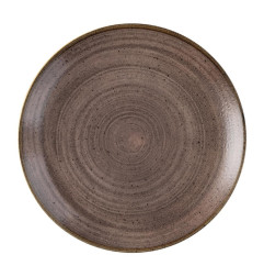 Assiettes avec rebord Churchill Stonecast Raw Evolve Brown 217mm (Lot de 12)