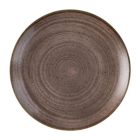 Assiettes avec rebord Churchill Stonecast Raw Evolve Brown 217mm (Lot de 12)