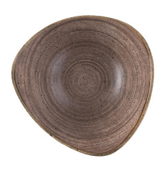 Bols triangulaires Churchill Stonecast Raw Lotus Brown 178mm (Lot de 12)