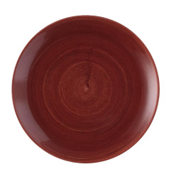 Assiettes avec rebord Churchill Stonecast Patina Evolve Red Rust 288mm (Lot de 12)