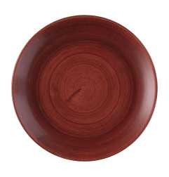 Assiettes avec rebord Churchill Stonecast Patina Evolve Red Rust 217mm (Lot de 12)