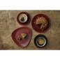 Assiettes avec rebord Churchill Stonecast Patina Evolve Red Rust 217mm (Lot de 12)
