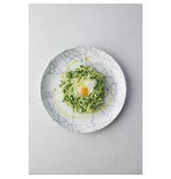 Assiettes rondes Churchill Studio Prints Kintsugi Pearl Evolve Grey 217mm (Lot de 12)
